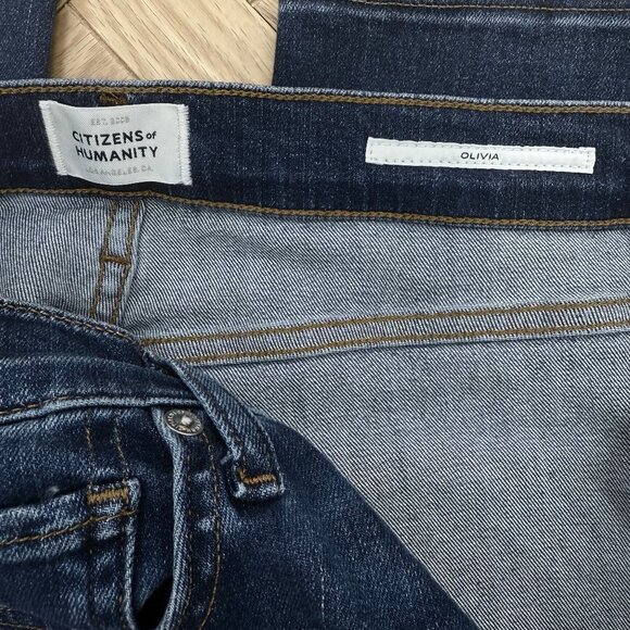 Citizens of Humanity Olivia Blue Jeans Colour Morella Size 27 - Picture 7 of 9